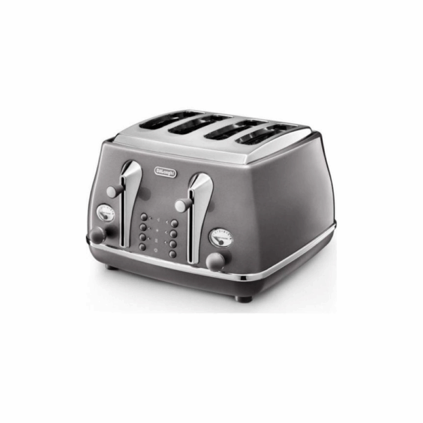 DELONGHI ICONA METALLICS TOASTER GREY - Image 1
