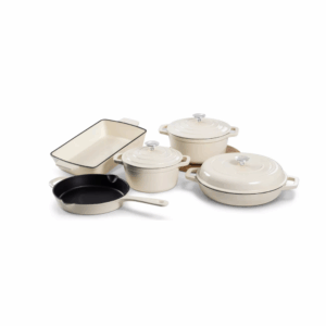 KIT 8PC SET NOUVELLE CAST IRON-BUTTERMILK