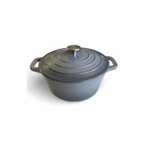 NOUVELLE CAST IRON CASSEROLE -20CM- GREY